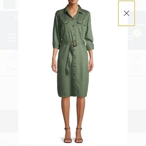 Time and Tru Long Sleeve Button Down Shirt Dress